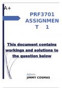 PRF3701 ASSIGNMENT 1
