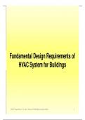 Test Bank For Fundamental Design Requirements of HVAC System for Buildings