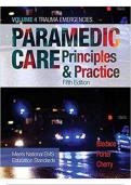 Test Bank For Paramedic Care: Principles & Practice, Vols. 4 5th Edition by Bryan Bledsoe Chapter 1_11 In