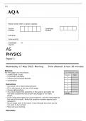 AQA AS PHYSICS Paper 1 JUNE 2023 QUESTION PAPER