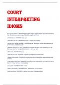 Court  interpreting  idioms 