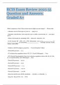 RCIS Exam Review 2023 55  Question and Answers.  Graded A+