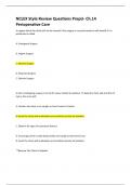 NCLEX Style Review Questions PrepU- Ch.14 Perioperative Care Complete Solution
