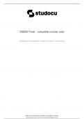 Summary on dbms final complete course