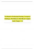 Test Bank for Professional Nursing: Concepts & Challenges, 9th Edition By Beth Black| Complete Guide Chapter 1- 16| Test Bank 100% Veriﬁed Answers