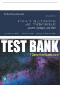 Test Bank For Theories of Counseling and Psychotherapy: Systems, Strategies, and Skills 5th Edition All Chapters - 9780136874874