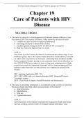 Chapter 19 Care of Patients with HIV Disease (Test Bank Medical Surgical Nursing 9th Edition Ignatavicius Workman)