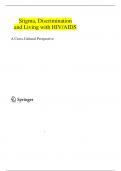   Stigma, Discrimination and Living with HIV/AIDS