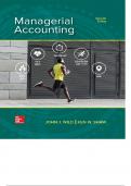 Managerial Accounting John Wild 7th Edition - Test Bank