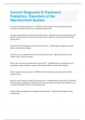 Current Diagnosis & Treatment Pediatrics: Disorders of the Nasolacrimal System  | Quetions with 100 % correct answers | verified