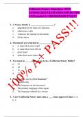 California Notary Education  NEW LATEST 2023 EXAM UPDATED RATED AND graded A+ HIGHGRADE PASS!!!