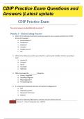 CDIP Practice Exam Questions with 100% Correct Answers 2023-2024