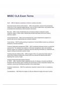 MSSC CLA Exam Terms Questions & Answers 2023 ( A+ GRADED 100% VERIFIED)