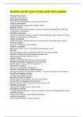 Hondros nur 163 exam 1 Study guide 2023 complete