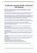 (C228) ATI-Community Health <130 Terms> with Solutions