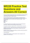 NR228 Practice Test Questions and Answers All Correct 