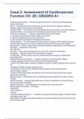 Casal 2: Assessment of Cardiovascular Function CH. 28 | GRADED A+