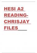 HESI A2  READINGCHRISJAY  FILES