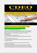 CDEO Exam Prep Latest 2023 -2024 /Questions And Answers (A+)