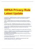 HIPAA Privacy Rule Latest Update