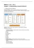 Samenvatting H1-H6 Consumer Behavior (Cengage)/ Summary Ch1-Ch6 Consumer Behavior (Hoyer, Maccinis, Pieters)