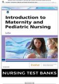 Introduction to Maternity and Pediatric Nursing, 8th Edition Leifer Test bank |CHAPTER 1-34 VERIFIED