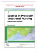 Test Bank for Success in Practical Vocational Nursing 10th Edition by Knecht 