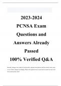 2023/2024  PCNSA Exam Questions and Answers Already Passed  100% Verified Q&A