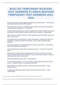 BOAT ED TEMPORARY BOATERSTEST ANSWERS FLORIDA RENTERSTEMPORARY TEST ANSWER