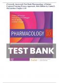 Test Bank Pharmacology A Patient-Centered Nursing Process Approach, 10th Edition by Linda E. McCuistion Chapter 1-55