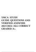 YMCA STUDY GUIDE /QUESTIONS AND VERIFIED ANSWERS 2023/2024 /ALL CORRECT GRADED A+. 