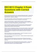 EEC3613 Chapter 4 Exam Questions with Correct Answers 