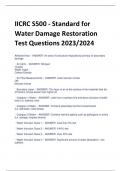 IICRC S500 - Standard for  Water Damage Restoration