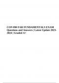 CON 090 FAR FUNDAMENTALS Exam Questions and Answers | Latest Update 2023- 2024 | 100% Verified