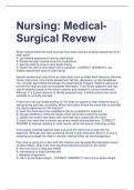 Nursing: MedicalSurgical Revew 2023/2024