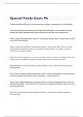 Special Points BUNDLED  Exams PA questions and verified answers