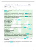   Air Methods Critical Care Exam(correct answers 2023)    ATI Critical Care Exam      Before PFT's how long should a patient refrain from smoking? Using an inhaler? -  Answer- smoking: 6-8 h  inhaler: 4-6 h    What test must you do before performing an