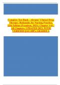 Test Bank - Abrams’ Clinical Drug Therapy: Rationales for Nursing Practice, 12th Edition (Frandsen, 2021), Chapter 1-61 | All Chapters