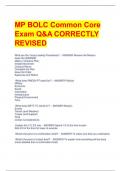 MP BOLC Common Core  Exam Q&A CORRECTLY  REVISED