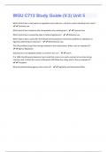 WGU C713 Study Guide (V.3) Unit 5 Questions  With Correct Answers Graded A+