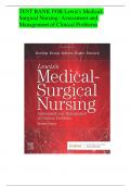 TEST BANK FOR Lewis's Medical-Surgical Nursing: Assessment and Management of Clinical Problems