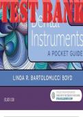 TEST BANK for Dental Instruments: A Pocket Guide 6th Edition by Boyd Linda Bartolomucci | Complete 21 Chapters