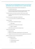 NURS 5334 ADVANCED PHARMACOLOGY EXAM STUDY QUESTIONS AND ANSWERS EXAM 2 LATEST