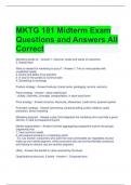 MKTG 181 Midterm Exam Questions and Answers All Correct 