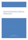 A BUNDLE OF HESI MEDURG $ PSYCHIATRIC MENTAL HEALTH 2023