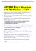 Bundle For WGU C228 Exam Questions and Answers All Correct