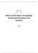 MATH 225N Week 4 Probability Homework Questions and Answers