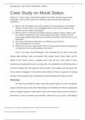 Case study abortion ; Case Study on Moral Status (GRADED A+)