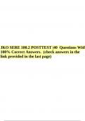 JKO SERE 100.2 POSTTEST |40 Questions With 100% Correct Answers. (check answers in the link provided in the last page)