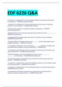 EDF 6226 Q&A